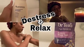 SELF-CARE ROUTINE FOR STRESS & ANXIETY | HOW TO PAMPER YOURSELF | BLACK GIRL SELF CARE VERY RELAXING