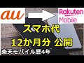 【楽天モバイル歴4年】31歳独身会社員のスマホ代を公開!auから楽天モバイルへ
