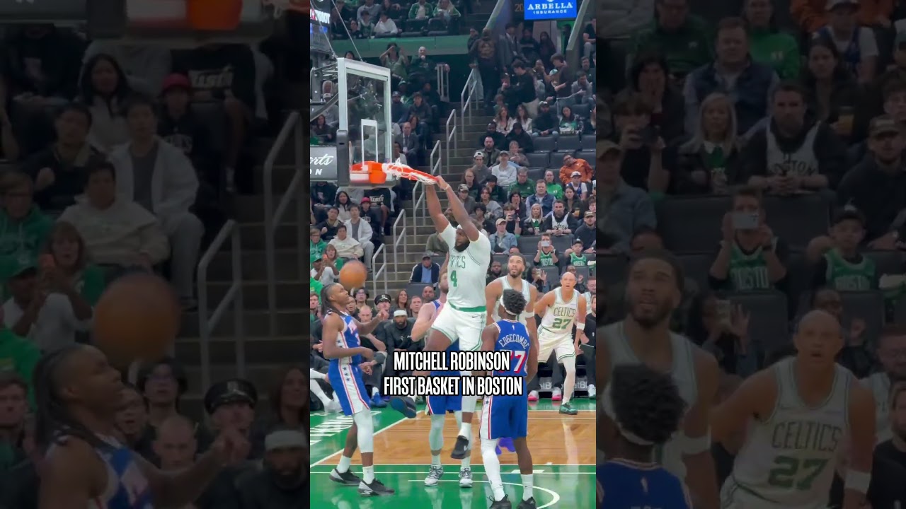 BIG COUNTRY HAS ARRIVED 😤 #nba #celtics #mitchellrobinson