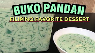 How to make  BUKO PANDAN SALAD | Filipino Popular Cold  Dessert