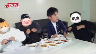 It was not easy for Xiao Zhan to eat meal at BRTV Spring Festival 🤣