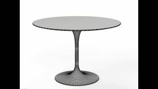 Saarinen Dining Table - 42' Round 3D model from CGTrader.com