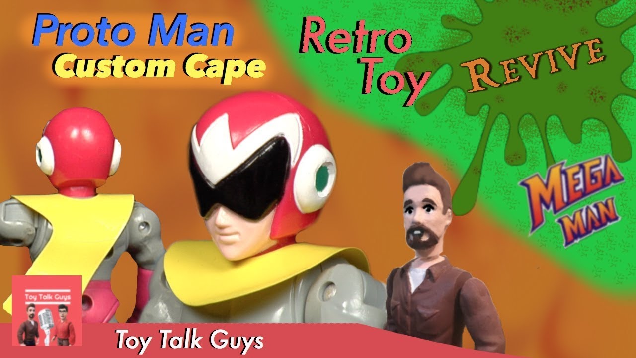 Toy Talk Guys Retro Toy Revive Proto Man Custom Cape Mega Man