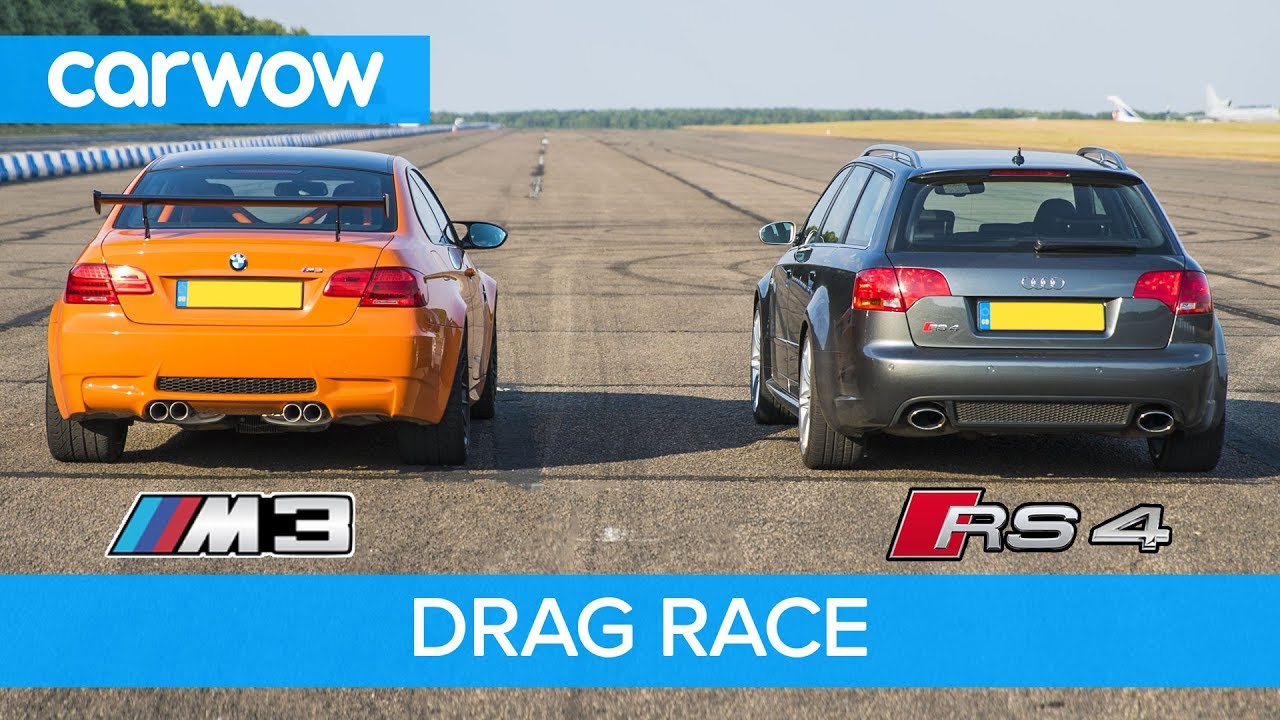 BMW E92 M3 GTS vs Audi RS4 B7 - DRAG RACE, ROLLING RACE & REVIEW