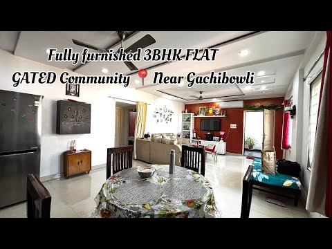 Fully Furnished 3BHK Flat | Near Gachibowli Wipro circle | Hyderabad | Nalagandla | +919948200355