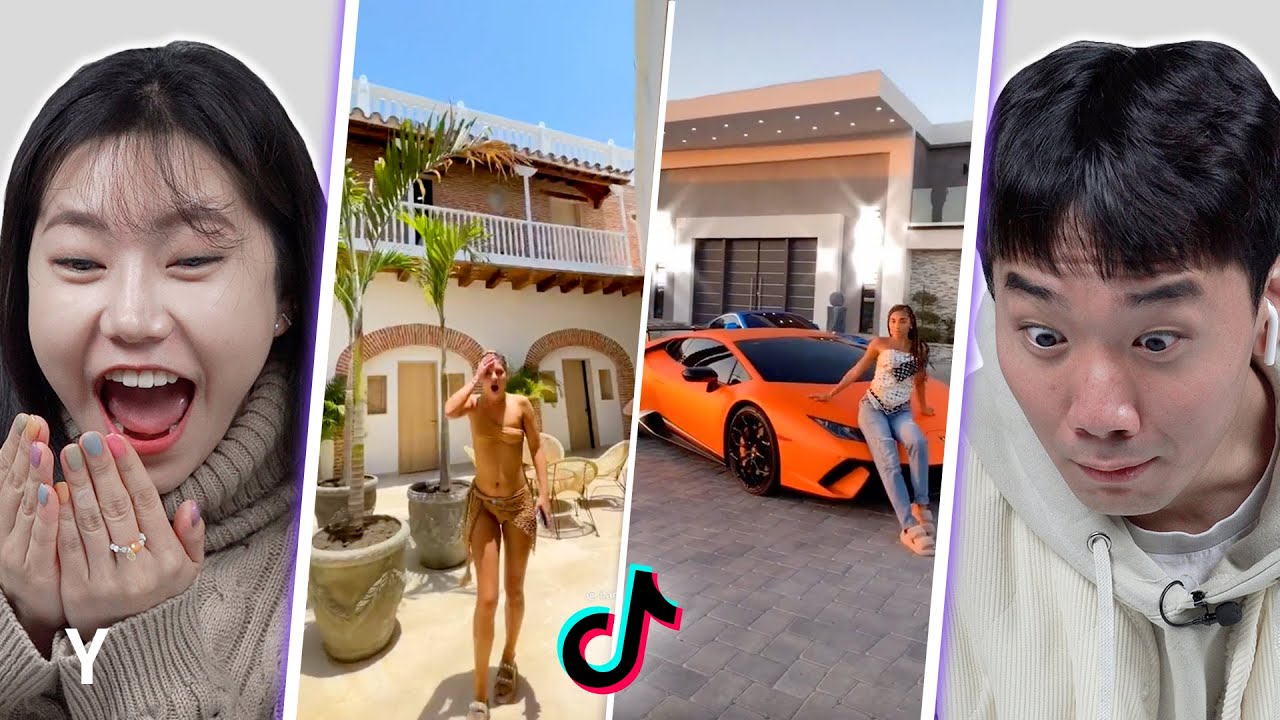 корейцы реагируют на челлендж TikTok «Мой лучший друг, богатый чек» | Y
