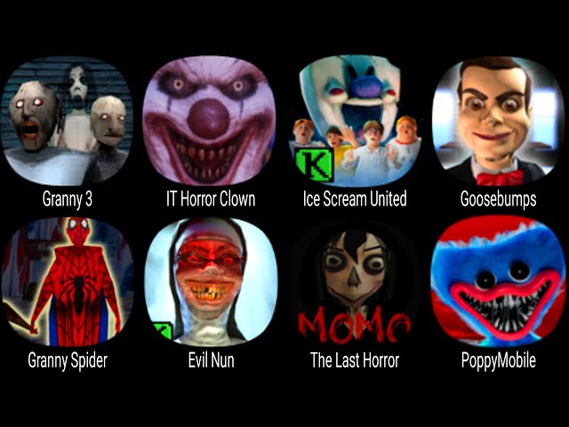 Ice Scream United, IT Horror Clown, Granny 3, Mr Meat 2, Nextbots Online,  The Last Horror, Evil Nun 