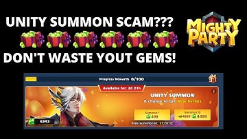 Unity Summon Scam!! Don