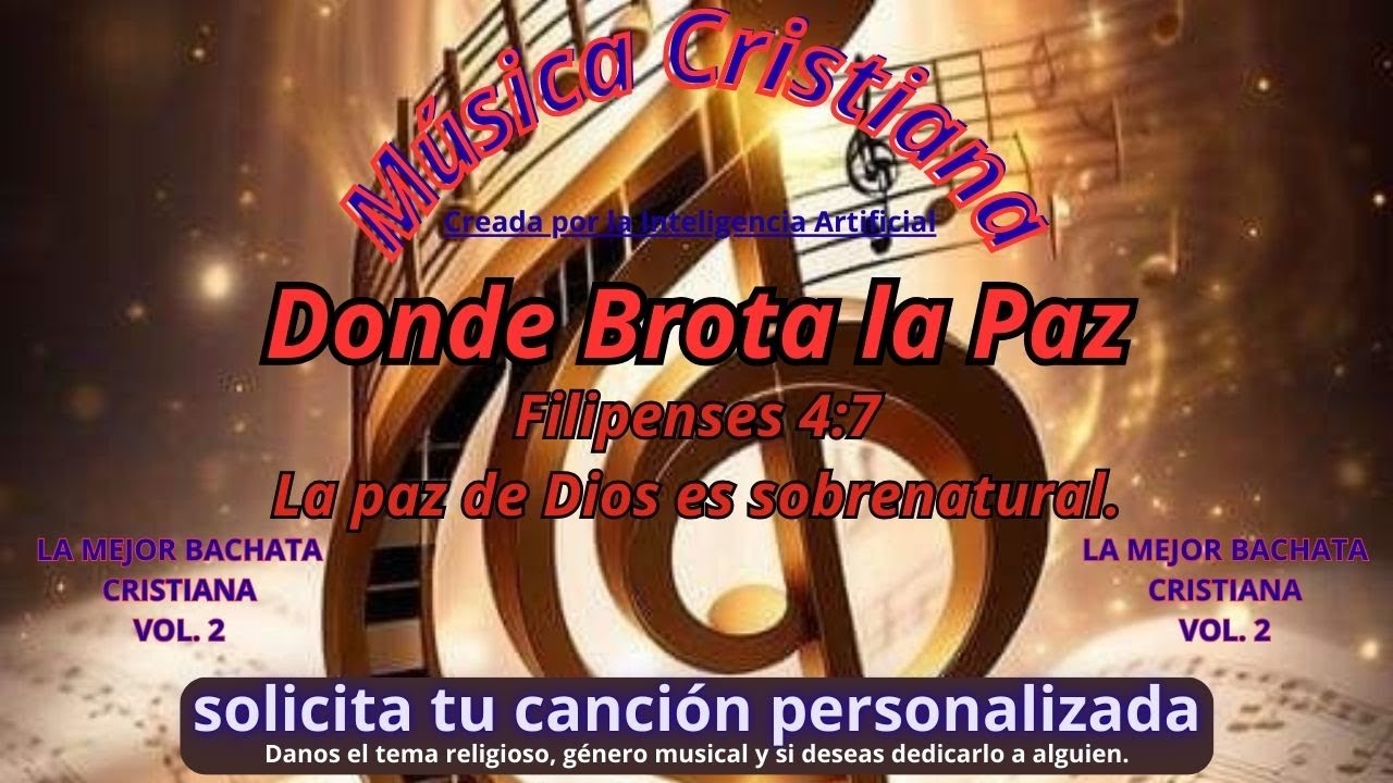 Donde Brota la Paz 🕊️ | Bachata Cristiana para Descansar en Dios