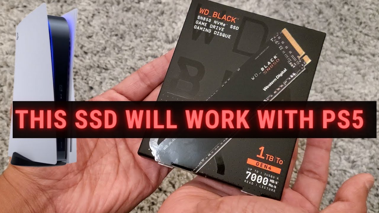 WD Black SN850 NVMe SSD Will Work with PS5 Extended Storage