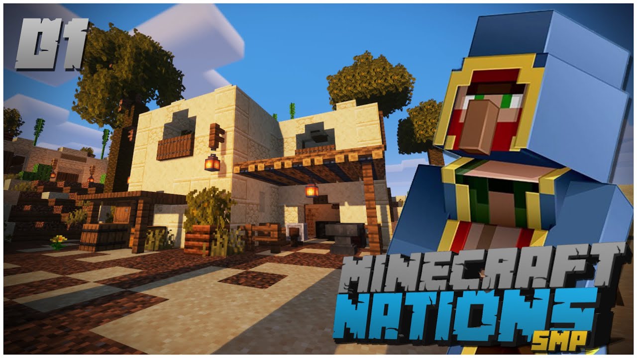 Minecraft | Ep. 1 - How To Build A Desert Village Blacksmith!