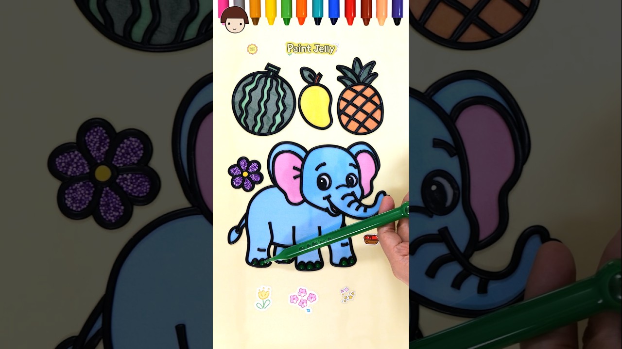 Reverse Creative Art | Jungle Animals! Water Dropper Art 