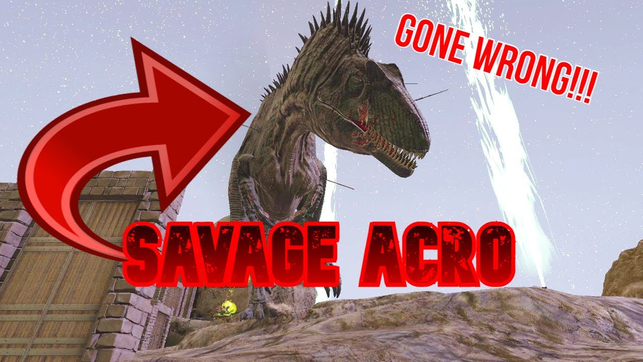 SAVAGE ACRO RAIDS OUR BASE!!Ark Survival Evolved - YouTube