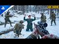 (PS5) Captured German Reveals Enemy Base Location | Realistic Gameplay [4K 60FPS] Call of Duty