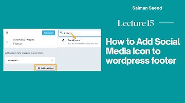 How to Add Social Media Icon to wordpress footer in hindi or urdu | Wordpress Social Icons