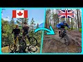 Canadian Mountain Biker's FIRST TIME Riding UK Trails