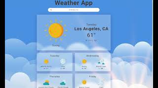 JS Weather App Demo screenshot 3