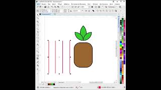 Как просто нарисовать ананас в программе Corel Draw. Векторная графика для начинающих.