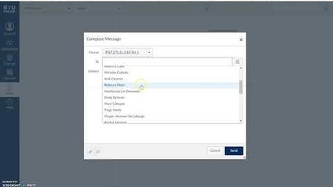 Sending Messages on Canvas