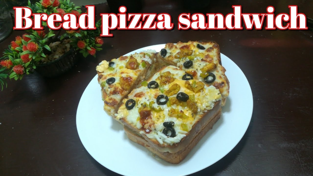 Bread Pizza Sandwich How to make Chicken bread Pizza Sandwich Pizza Sandwich by Chaska in
