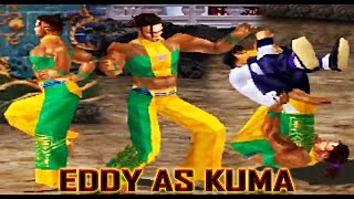 [TAS] Eddy With Kuma's Moves Gameplay - Tekken 3 (Arcade Version) (Requested) || KashanGaming