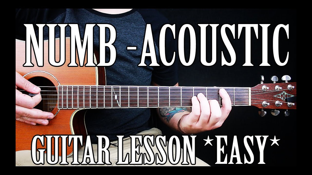 How To Play Numb Acoustic By Xxxtentacion On Guitar For