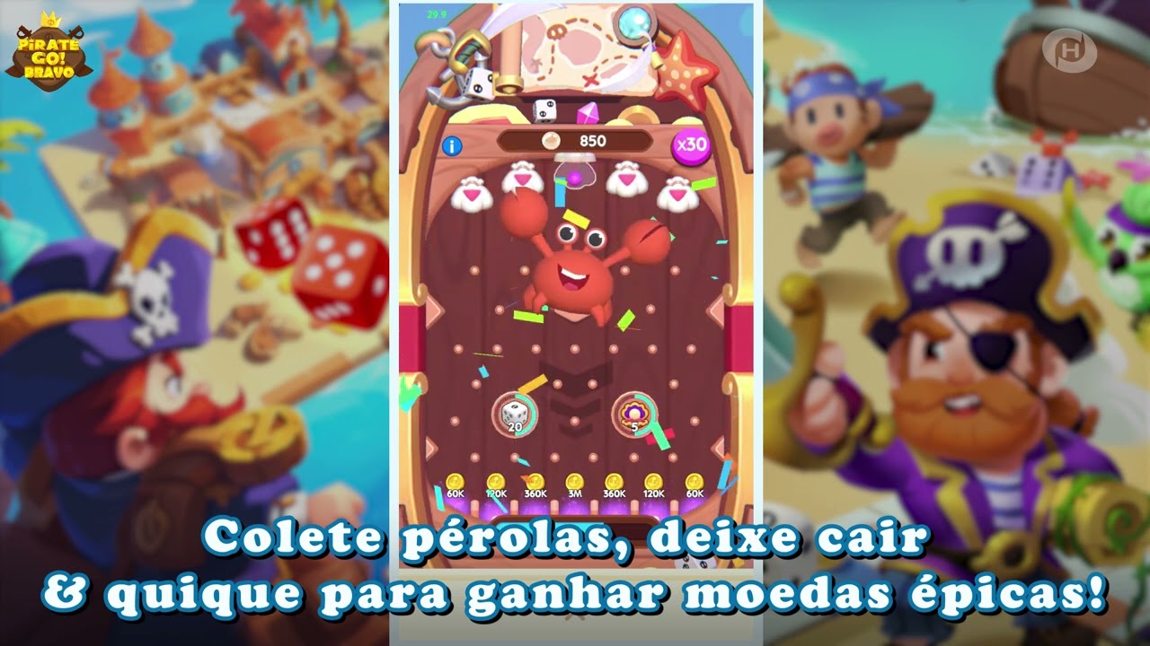 Pirate Go:Bravo–Colete pérolas, deixe cair&quique para ganhar moedas épicas!|GameHollywoodGames(GHG)