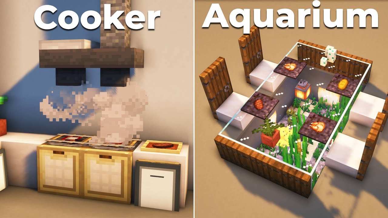 20+ Minecraft KITCHEN Build Hacks \u0026 Designs!
