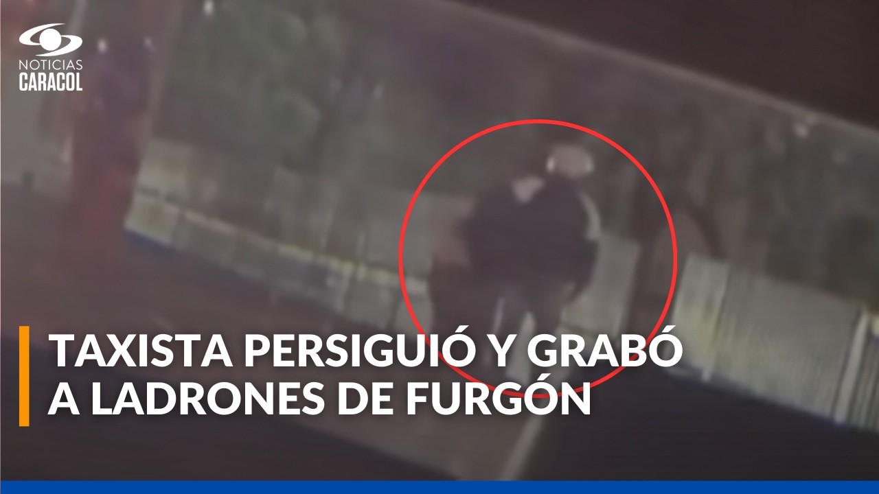 El héroe de la noche: en video quedó cómo taxista auxilió a víctima de robo y siguió a los ladrones