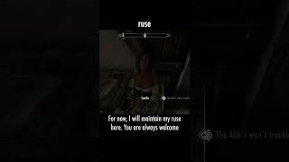 ruse — The Elder Scrolls V: Skyrim dialogue scene