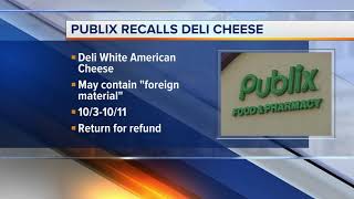Publix recalls white American deli cheese