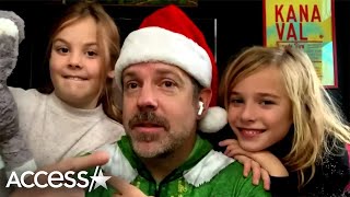 Jason Sudekis \& Olivia Wilde's Kids CRASH ESPN Christmas Intv