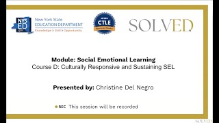 SEL D Culturally Responsive and Sustaining SEL
