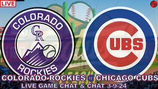 COLORADO ROCKIES vs CHICAGO CUBS MLB BASEBALL SPRING TRAINING LIVE GAME CAST & CHAT