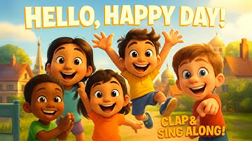 🌈🎵 Hello, Happy Day! |  A Good Morning Song for Kids | Dance & Fun Feelings🌈