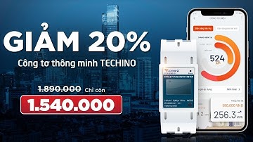 Thiết bị giám sát điện thông minh Vconnex - Giải pháp quản lý điện năng Techino