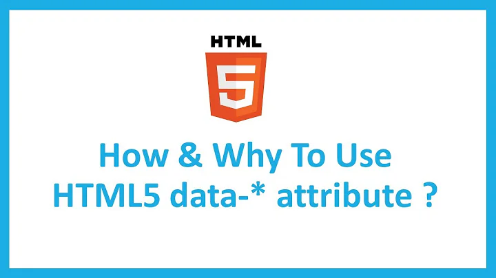 How & Why To Use HTML5 data-* attributes?