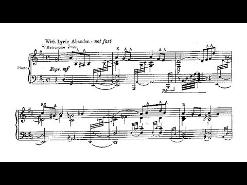 Ervin Nyiregyházi - A Soldier of Fortune (audio + sheet music)