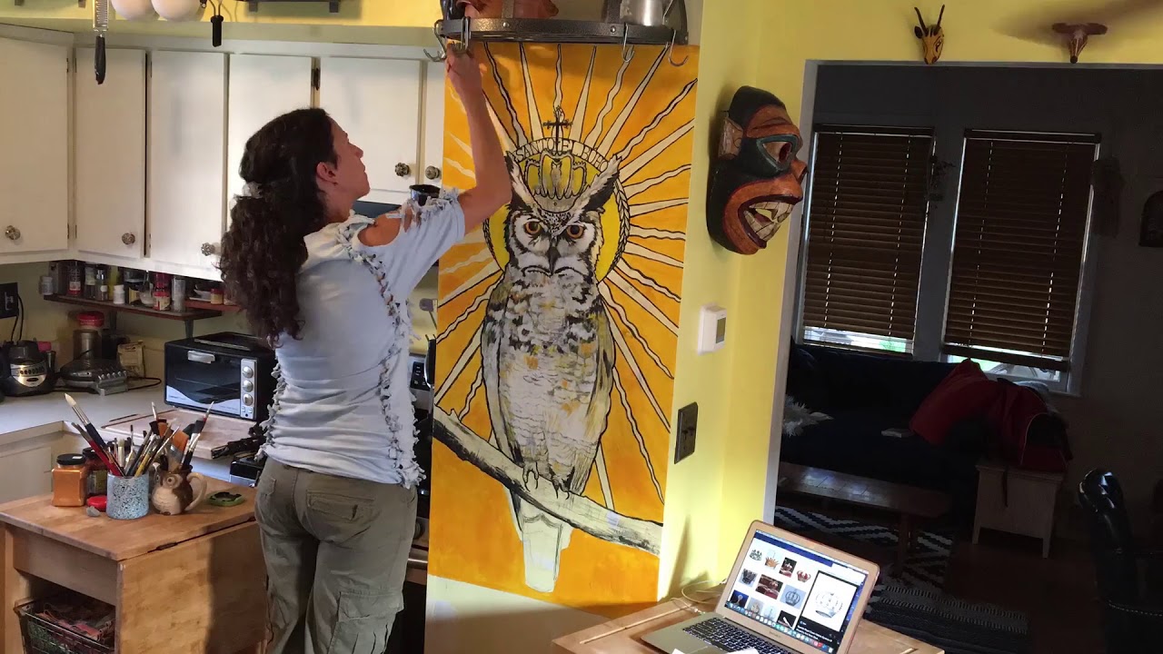 Owl Mural Time Lapse