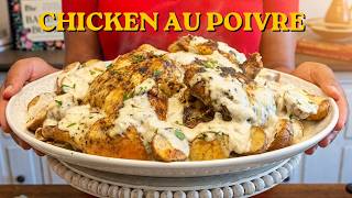 Viral Creamy Chicken Au Poivre (Better Than Steak!)