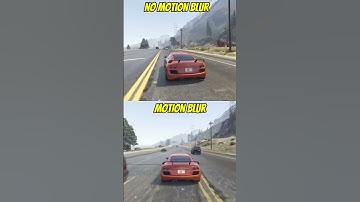 Motion Blur vs No Motion Blur Comparison #gtaonline