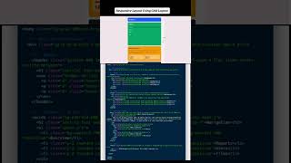 Responsive Layout using CSS Grid #css3 #coding #javascript #html5 #grid