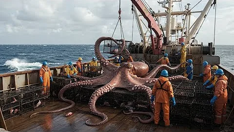 How Japanese Fishermen Catch Millions of Octopus in the Deep Sea