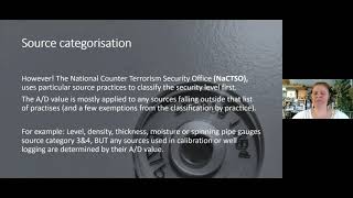 Sealed Source Management and Security