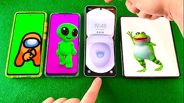 Dancing Skype Incoming call Z FOLD 3 vs Z FLIP 3 vs A52s vs Xiaomi Redmi Note 11 outgoing call