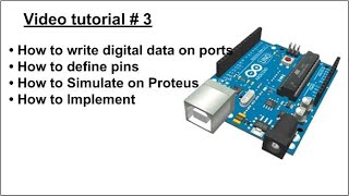 Arduino tutorial, Video #3, digitalWrite,  in Arabic
