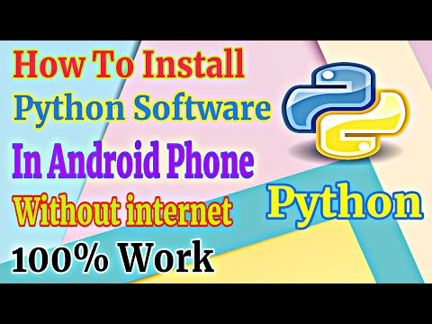 #python #pythonapp How To Install Python Software In Android Device, Without Internet 100% working