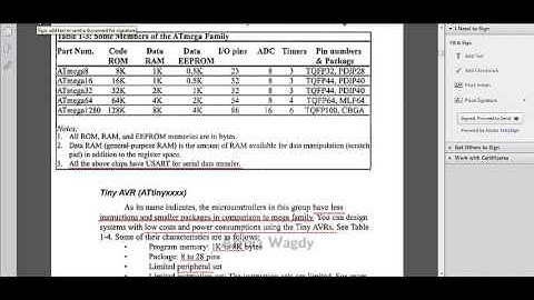 Chapter (1) - Section 1.2 - Overview of the AVR family - Arabic