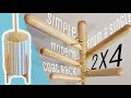 One 2x4 Challenge // Modern Coat Rack // Woodworking