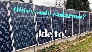 Solární panely na ohřev vody a další informace o fotovoltaice.